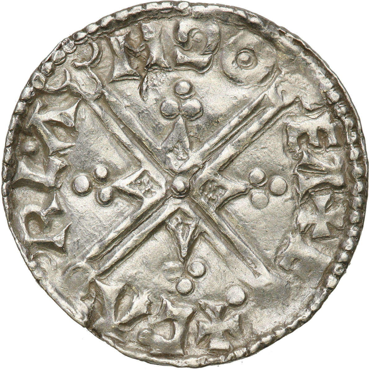Anglia, Aethelred II (978-1016). Denar typu helmet